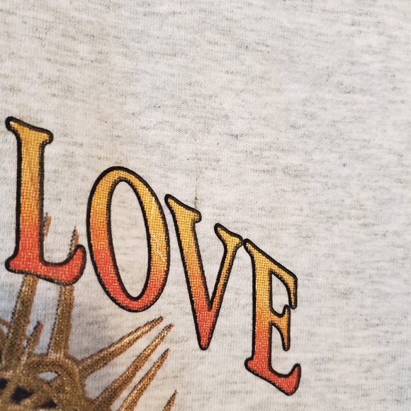 Vintage Air Waves Single Stitch Tee - "No greater love" Jesus print - Size M - Picture 6 of 10